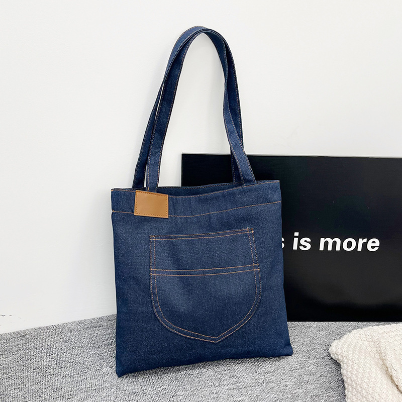 Free Delivery Designer Bag 2025 New Denim Shoulder Large Capacity Shopping Leisure Artistic Student Backpack Commuting Simple Luxury Bag