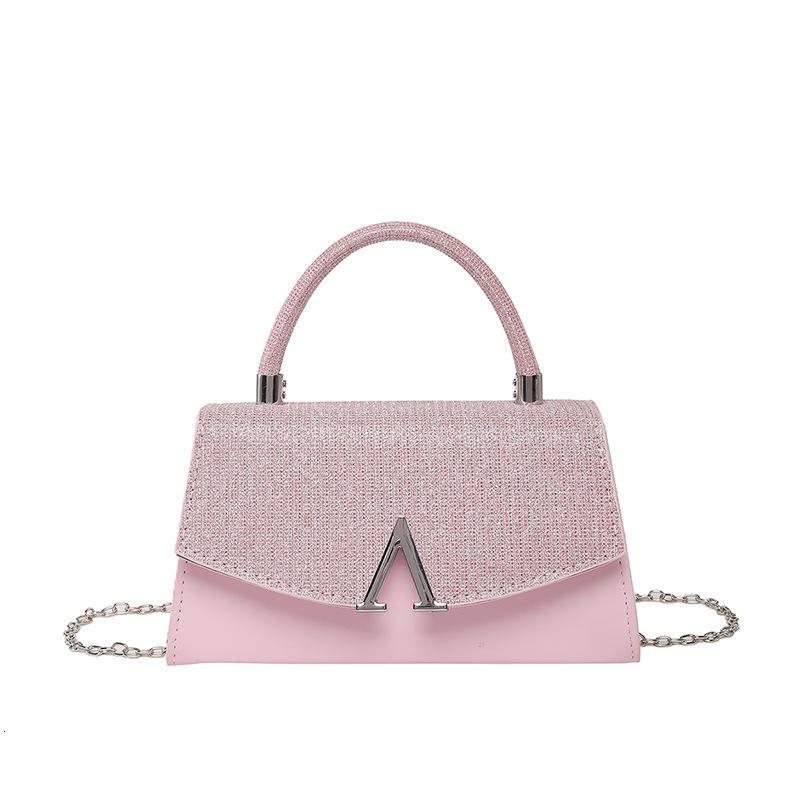 New Personalized Leisure Texture Small Square Bag Spring New Western Fashion Women's Single Shoulder Crossbody Bag Fashion Shining Designer Handb
