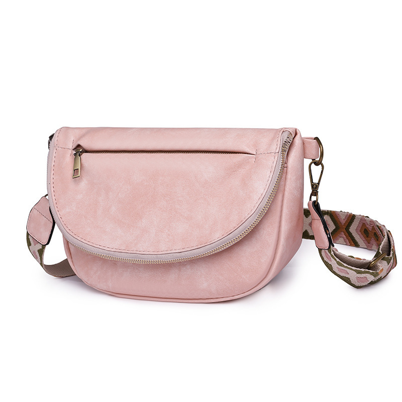Spring and Summer New Single Shoulder Slant Body Women's Casual Simple Commuter Bag Cycling Chest Bag Retro Texture Designer Commuter Single Shou