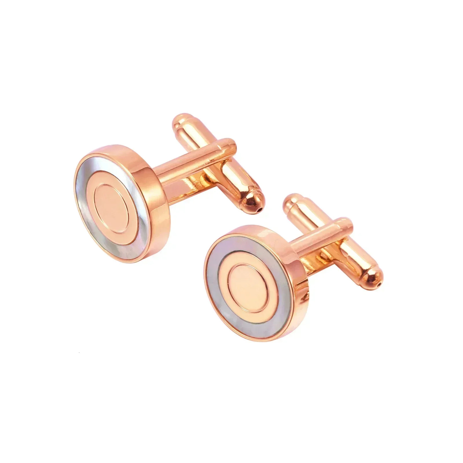 Pearl Fritillaria French Cufflinks Men and Women Dress Shirt Cuff-link Fashion Advanced Suit Business Sleeve Button Jewelry 250516