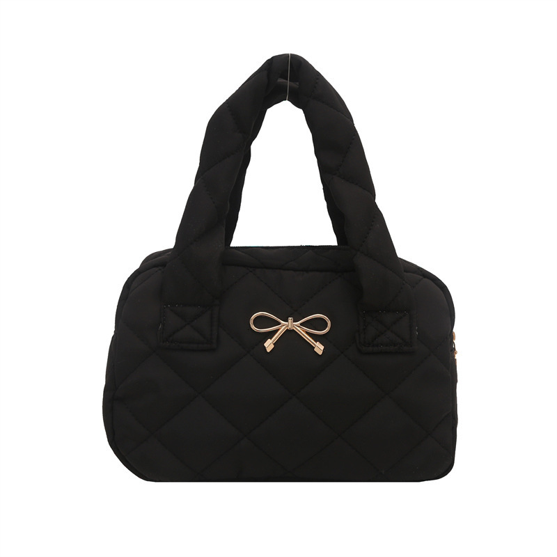 Free Delivery Designer Bag 2025 Winter Bow Casual This Year's Trendy Tote Bag Korean Edition Luxury Bag