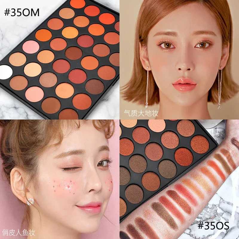 35 Color Eyeshadow Tray Daily Makeup Matte Lasting Nightclub Eyeshadow Pearl Fine Shimmer Waterproof Is Not Easy To FaintXJ250520