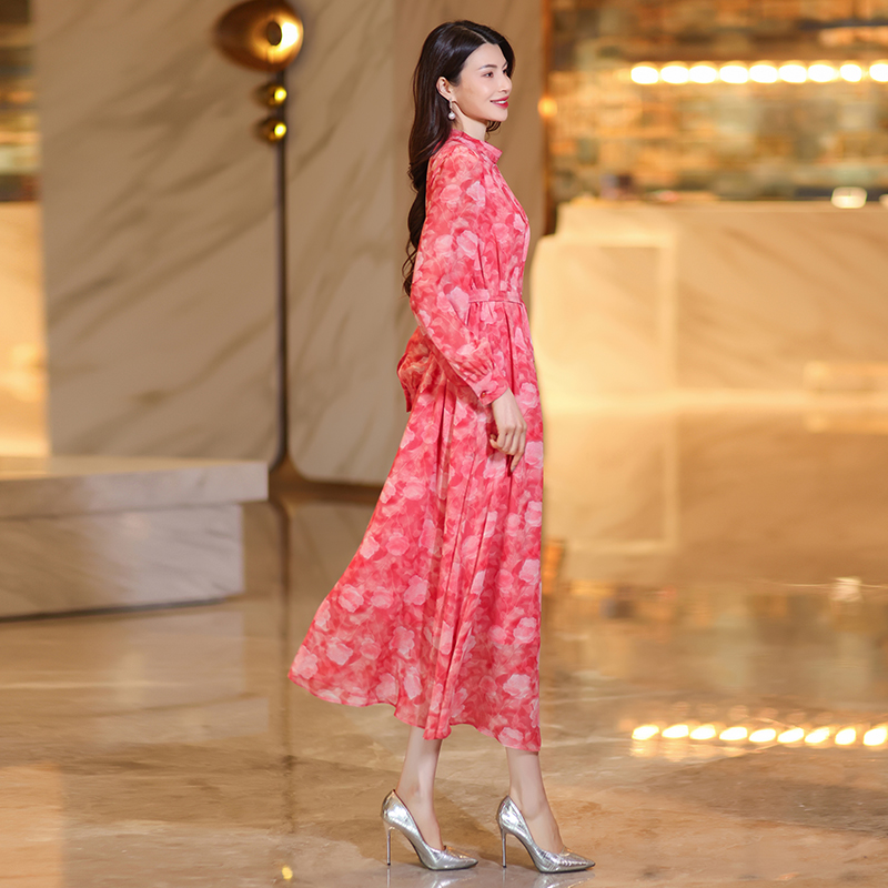 elegant and sophisticated dresses with a highend feel summer shortsleeved highwaisted printed maxi onepiece dresses for floorlength