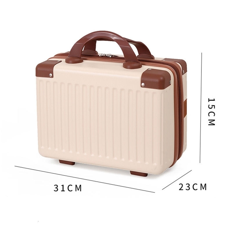 14-inch Carry-on Hand Suitcase Cosmetic Bag Small Cabin Travel Mini Suitcase Storage Box Cases Luggage for Women 250519