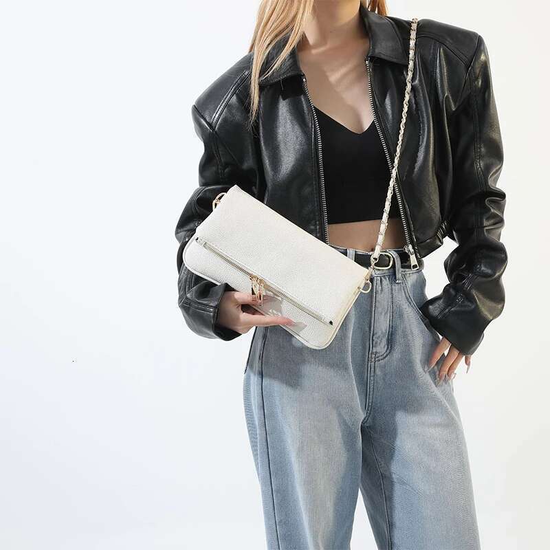 Brand Designer Women's Shoulder Flip Cover High Quality Pu Leather Chain Messenger Bag 2025 New Versatile Crossbody Handbags