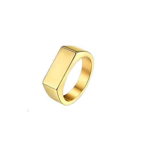 Unisex stainless steel engagement strap with dome and blank jewelry ring