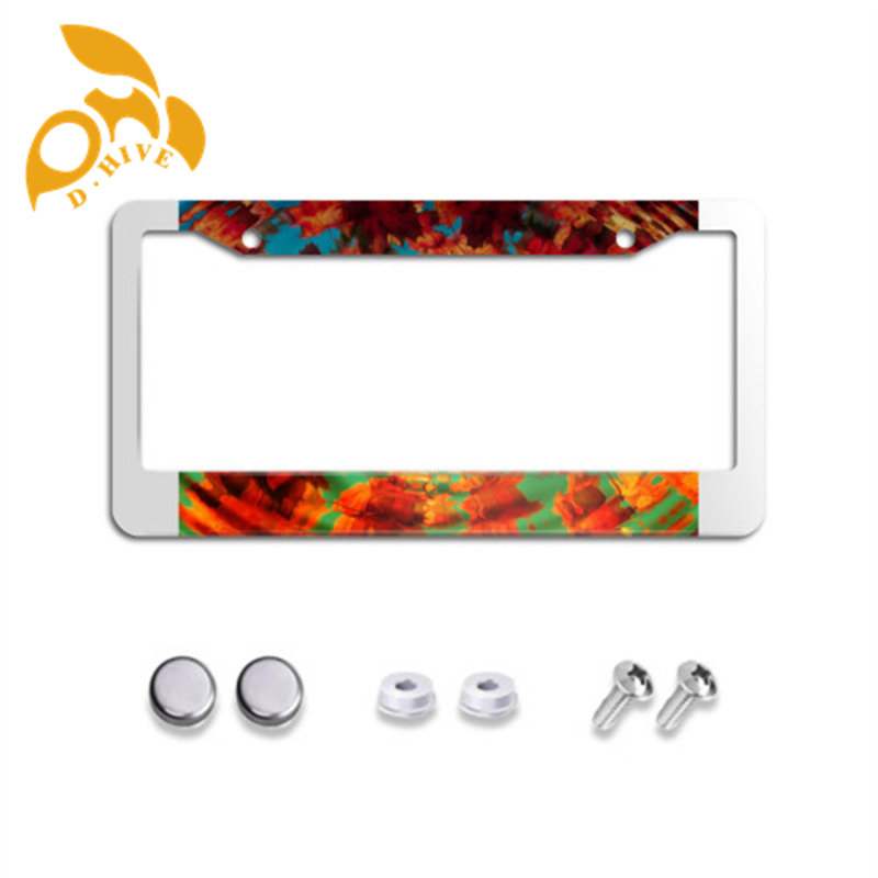 Free Shipping new designer customized Exterior Accessories License Plate Frames Circular hole license plate holder