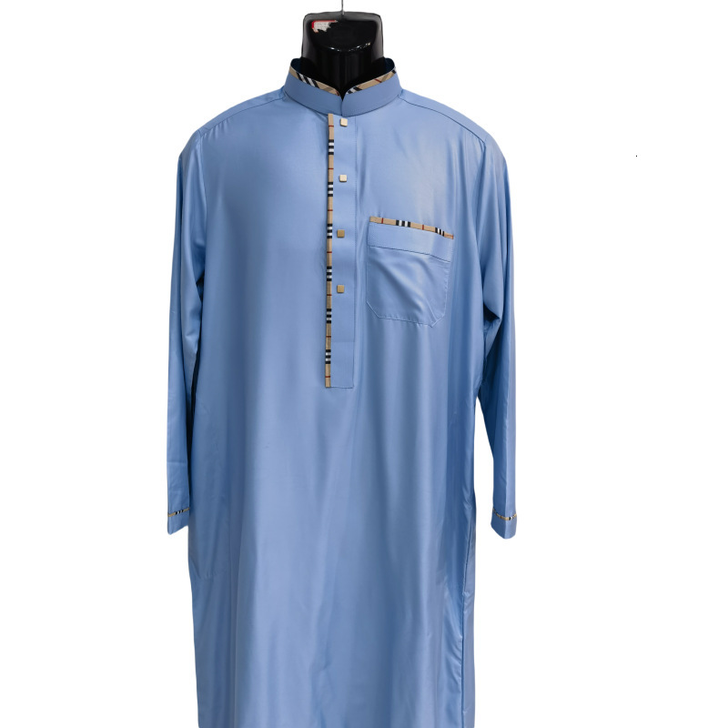 Fashion Designer Clothing New Classic Arab Robe Men's Muslim Ethnic Clothing 2025 New Style