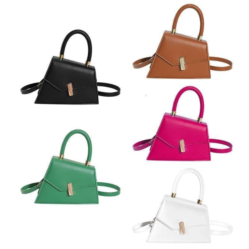 Fashionable PU Trendy Lock Closure Shoulder Bag With Ample Storage Minimalists Tote Display Your Individuality