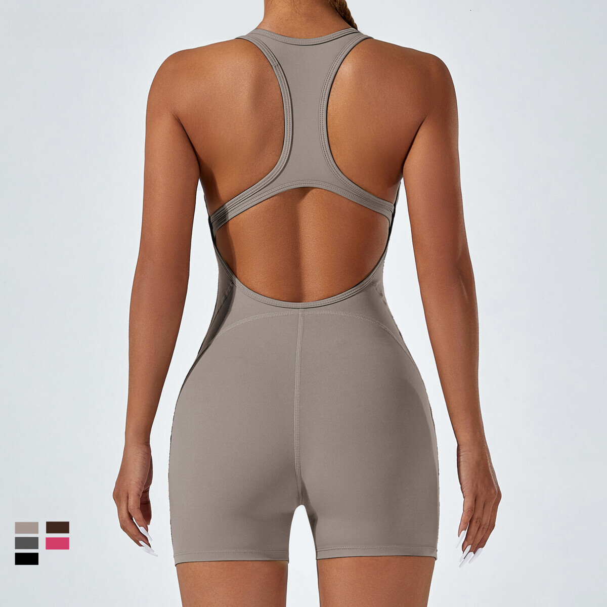 Dance, exercise, hip lifting, backless jumpsuit, fitness suit, quick drying, sexy and beautiful back yoga suit