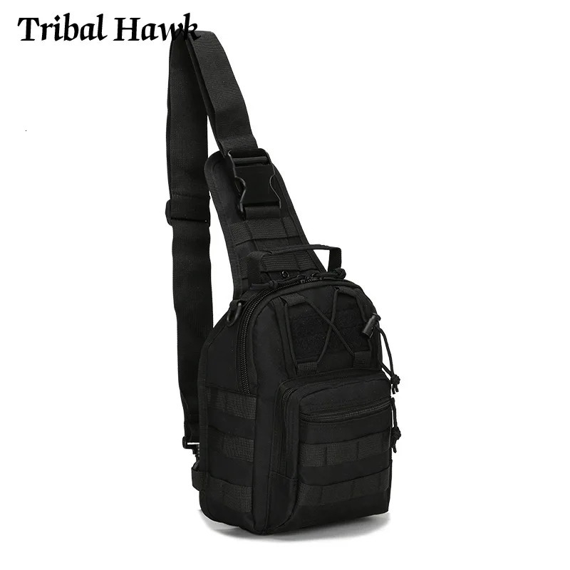 Tactical Shoulder Bag Molle Hiking Camping Sling Backpack Hunting Fishing Travel Climbing Camouflage Bag Outdoor 250603