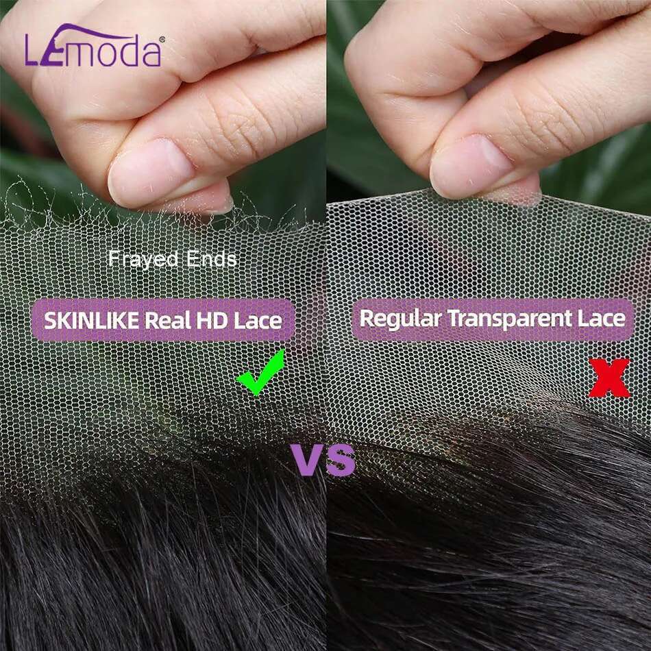 250 Density 13x6 Invisible Real HD 13x4 Full Frontal Lace Wig Straight Pre Plucked Virgin Human Hair