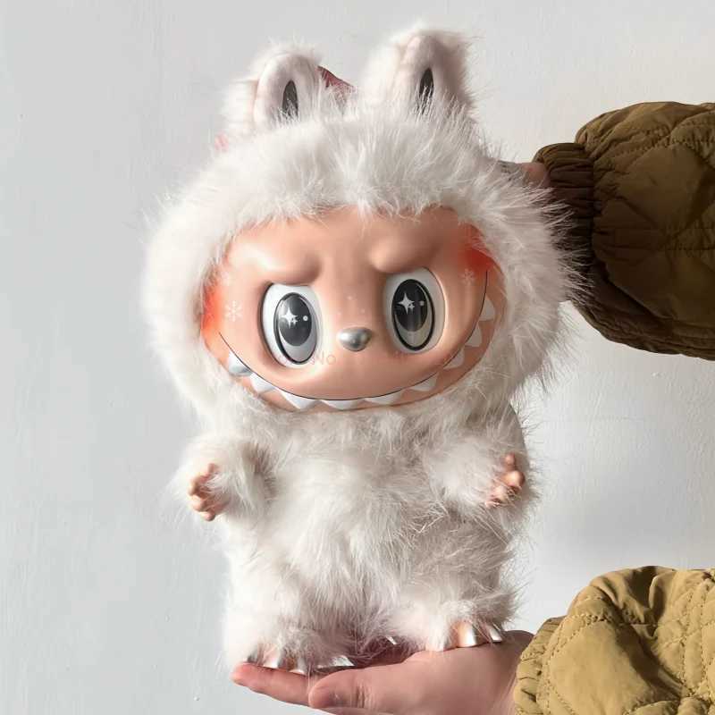 2025 New 38cm The Monster Labubu Series Winter Big Angel Creative Doll Figure Pendant Model Toy Replica Toys Birthday Gifts Z250520