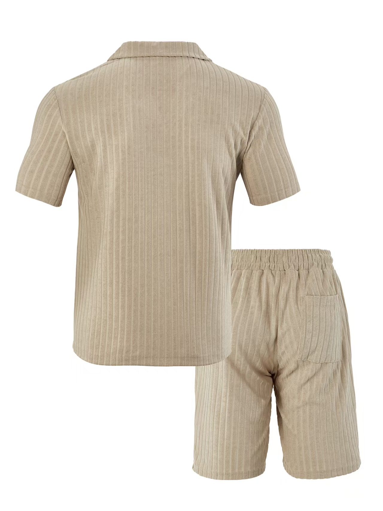Designer Men's Clothing Short - sleeved Shirt Shorts Set Casual Vacation Style Summer Outfit Lapel Design