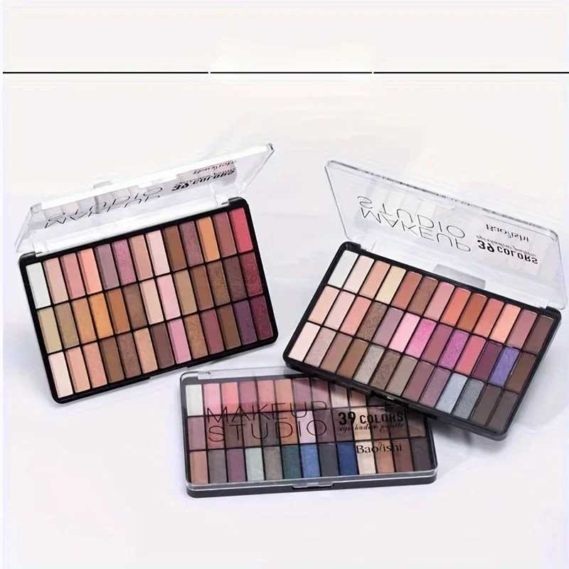 39 Colors Eyeshadow Palette Professional Matte Shimmer Sequin Fine Flash Waterproof Long-Lasting for Stage PerformanceXJ250520