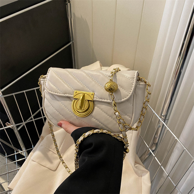 Free Delivery Designer Bag Texture 2025 Spring New Trend Women's Crossbody Fashion Chain Small Square Luxury 0258