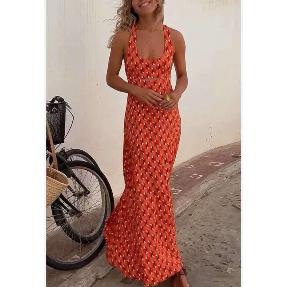 Summer Dresses Fulllace Sexy Buttock Plus Size Womens Clothing Maxi Dress Women Dress 2025 New Popular Womens Clothing Comfortable Slim Fit Printed Lo