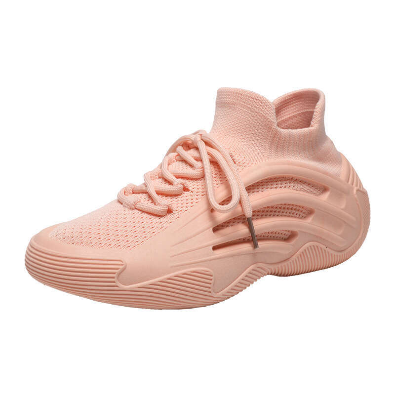 Sock women's spring NEW TOP new style, niche thick fly woven sports and leisure shoes, soft soled breathable fitness running shoes