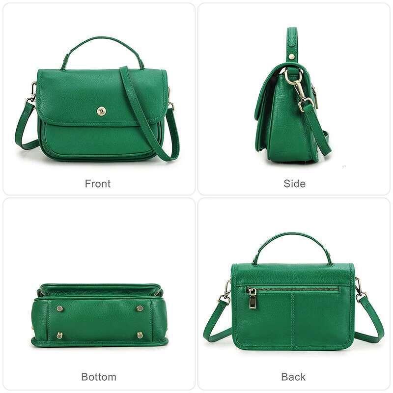 Contact'S Women Crossbody Genuine Leather Fashion Solid Color Shoulder Bag For Female Designer Messenger Tote Handbag