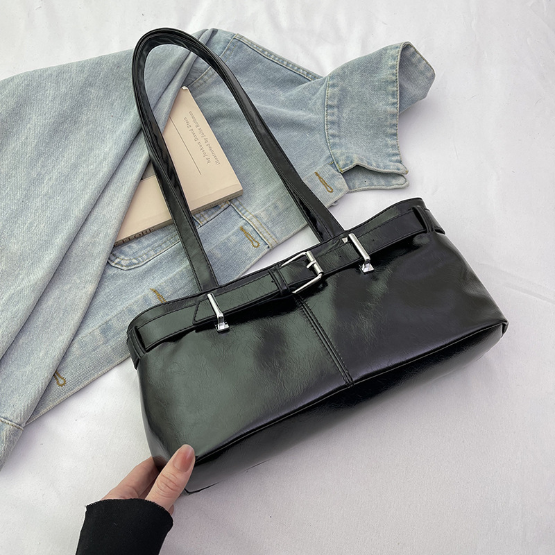 Free Delivery Designer Bag Bag For Women 2025 New Belt Buckle Armpit Fashionable Uette Casual Versatile Motorcycle Niche Shoulder Luxury Bag