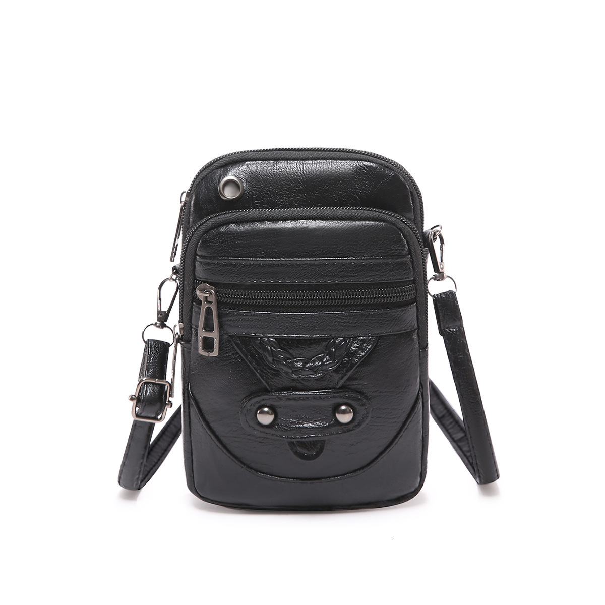 Mobile women's 2025 new trendy and textured shoulder bag commuting soft leather stylish crossbody bag