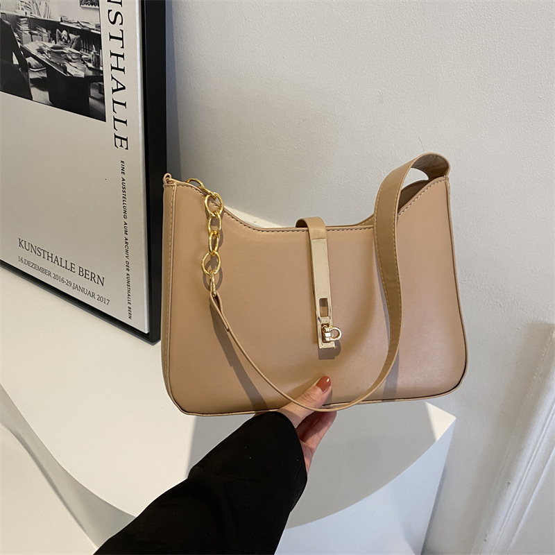 Free Delivery Designer Bag End Hand 2025 New Trendy Women's Autumn And Winter Simple Versatile Commuting Shoulder Texture Niche Armpit Luxury Bag