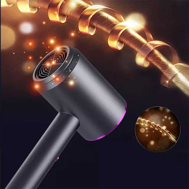 High quality professional ion hair dryer 1000W fast drying low noise hair dryer Portable hot and cold hair dryer z250520
