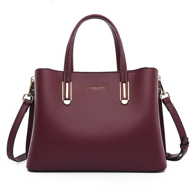womens handbag new large capacity shoulder temperament soft leather mother fashionable commuting womens bag can be slung diagonally