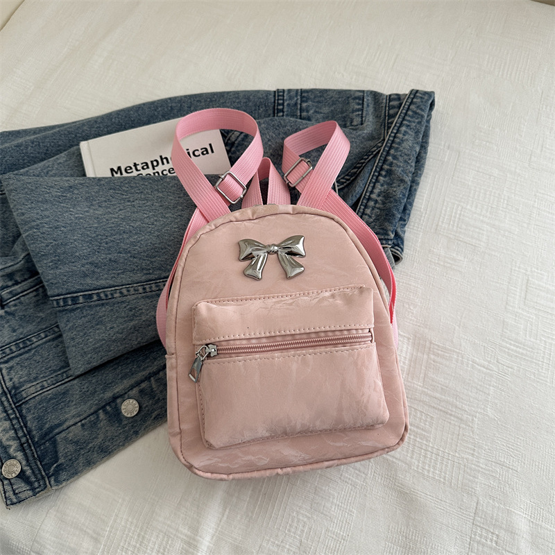 Free Delivery Designer Bag Bow Shaped For Female Niche Design Fashionable Korean Version Backpack 2025 Autumn And Winter Lightweight Small Travel Back