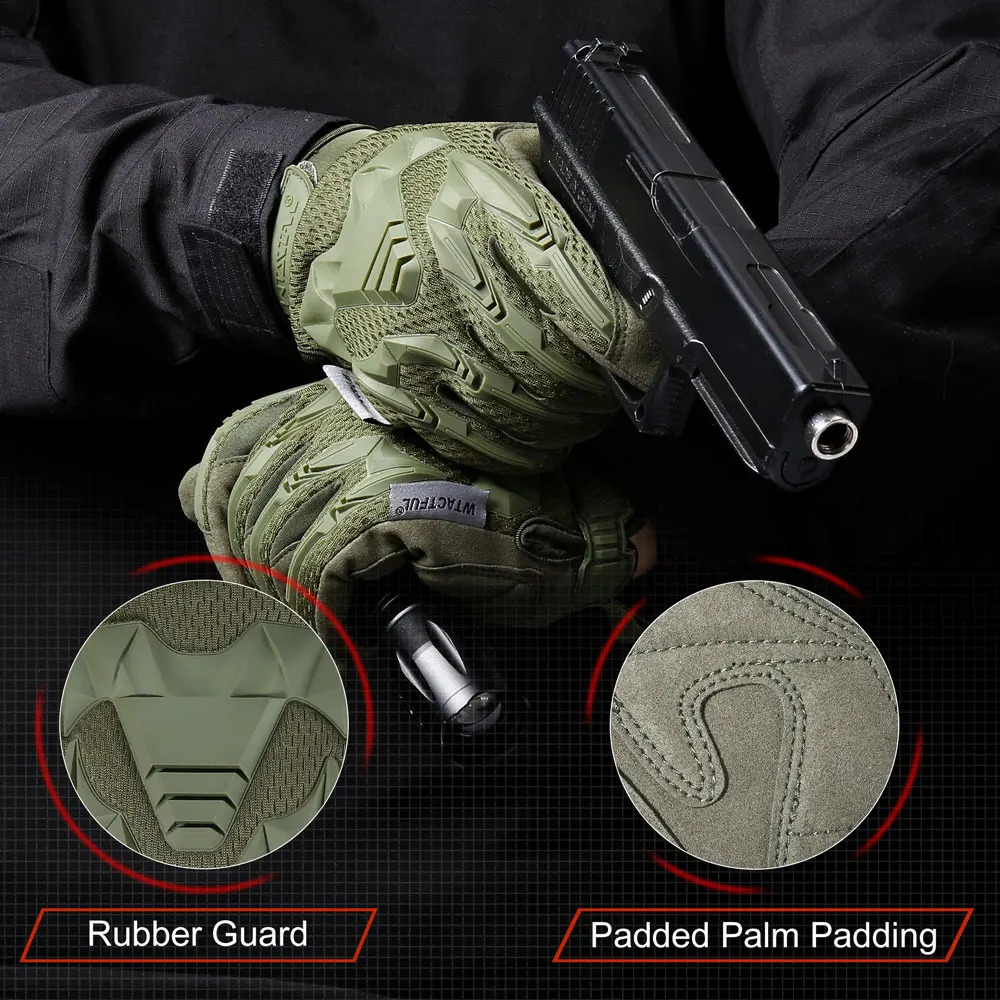 Tactical Gloves Touch Screen Cycling Outdoor Hunting Hiking Climbing Sport Combat Shooting Camping Antiskid Full Finger Mittens 250515