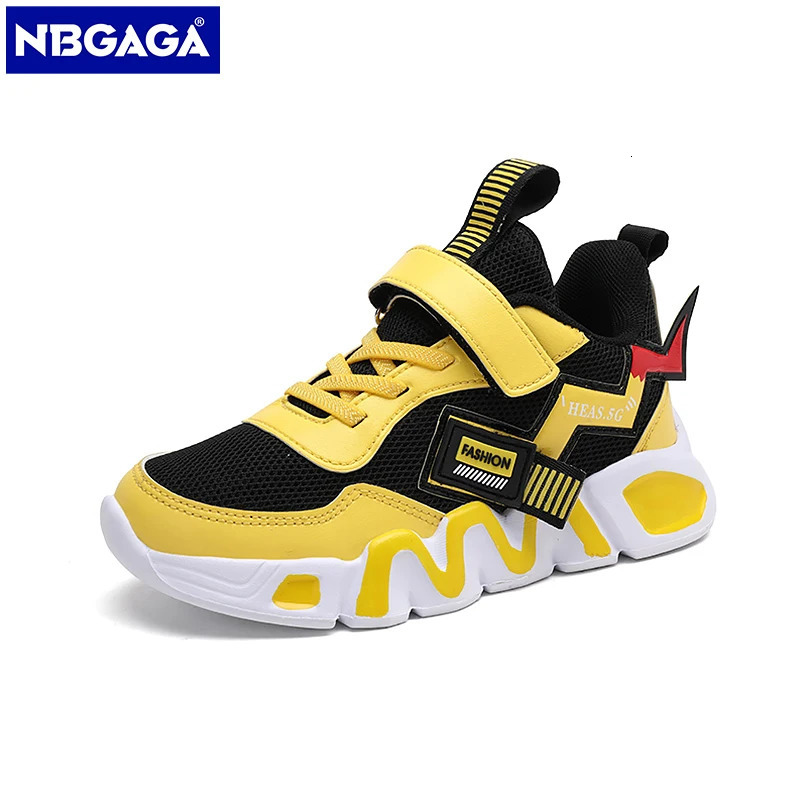 Cartoon Kids for Boys Mesh Sneakers Children Casual Sport Little Boy Running Tenis Yellow School Student Shoes 250519 XJ260303