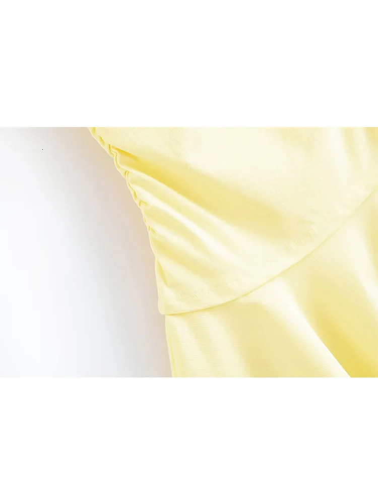 TFMLN Womens Diagonal Shoulder Aline Dress Chic Asymmetric Style Sleeveless Slim Elegant Folds Mini Dresses Summer 250520