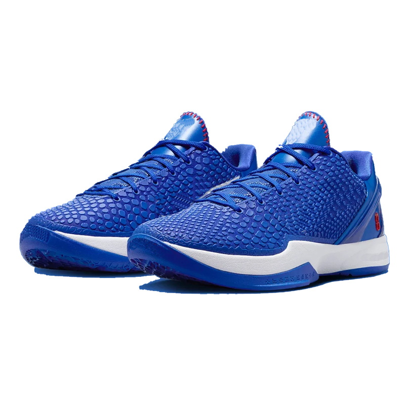 Grade school Kobe 6 Dodgers kids basketball shoes Game Royal White University Red men women sneakers trainers Outdoor Shoes Best quality kobeshoes 6