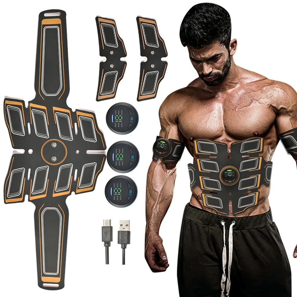 Abdomen-Building Device with Arm Trainer Abdomen Muscle Stimulator Portable Abdominal Training Device 6 Modes for Fitness 250512