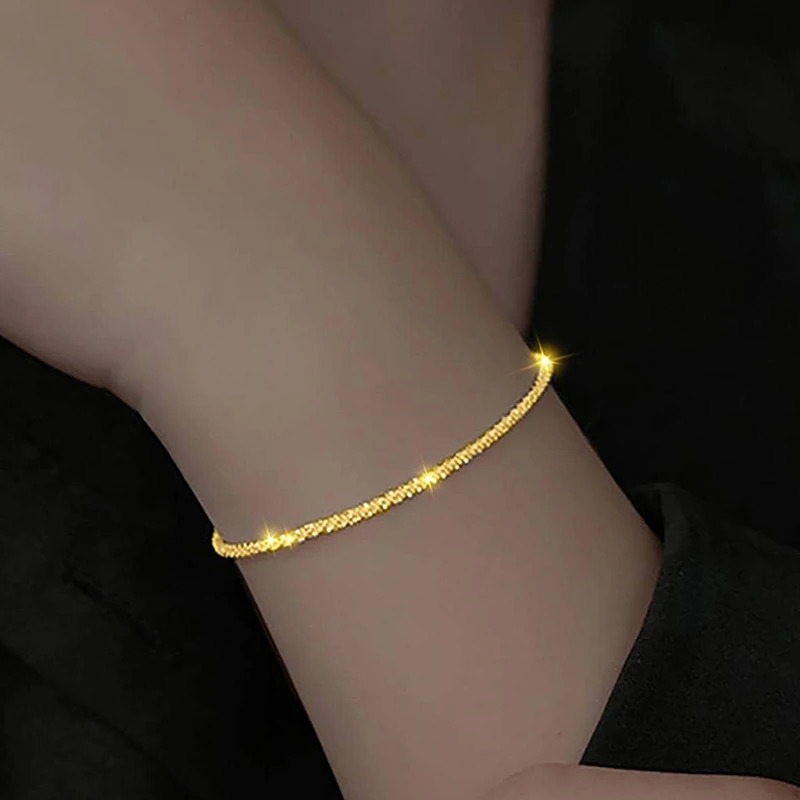 DiamondWorld Real 925 Sterling Silver Bracelet Sparkling 18k Gold Bracelet For Woman Engagement Party Fine Jewelry Gift 250520