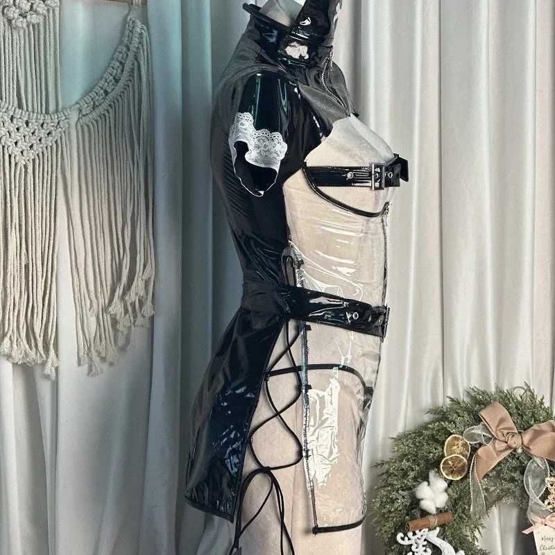 Sexy Lingerie Set for Women Patchwork See-through Womens Underwear Sexy Role Playing Mesh Socks Nurse Uniform Set R250520