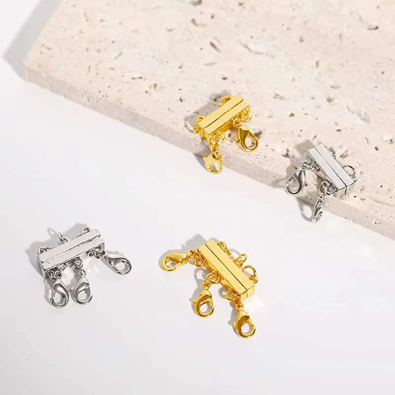 DHCollections Metal Clasp Jewelry Clasps Separator for Stackable Layering Necklaces Chains and Bracelets