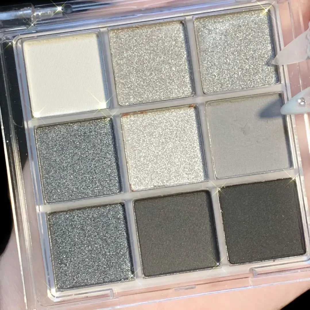 Smoky Makeup Eyeshadow Decay City Pearlescent Matte Gray Eye Shadows Palette Waterproof Nine Grid Dark Style Eye Pigments MakeupXJ250520