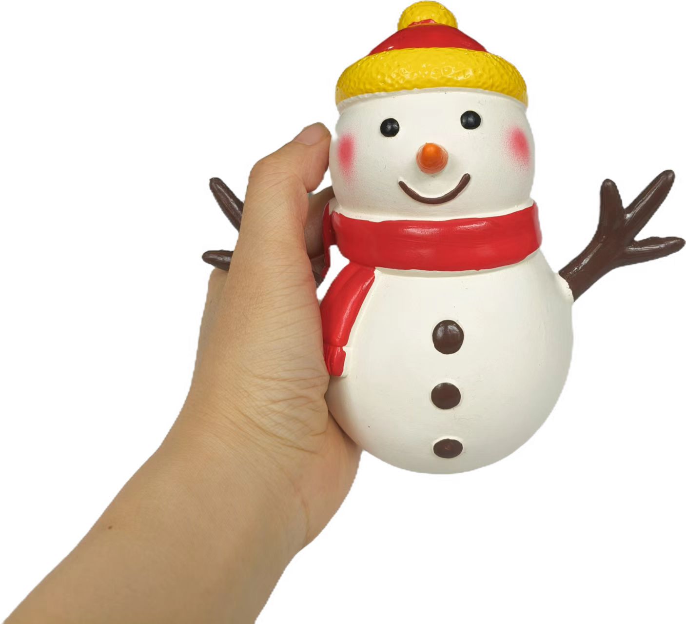 Christmas Snowman Sceaming Pet Toy Squeaky Latex Rubber Chewy interactive Puppy Dog Toys 2pcs/Pack