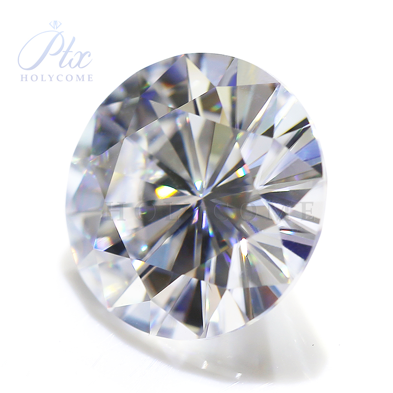 White Belgium Cut Moissanite Stone Round Diamond VVS1 Passed Tester Positive Loose Moissanite Gemstones Jewelry Making GRA