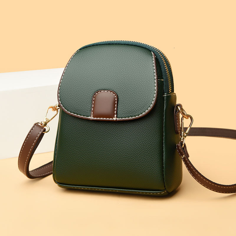 2025 New Fashionable Single Shoulder Small Trendy Women's Mobile Phone Soft Leather Versatile Crossbody Bag