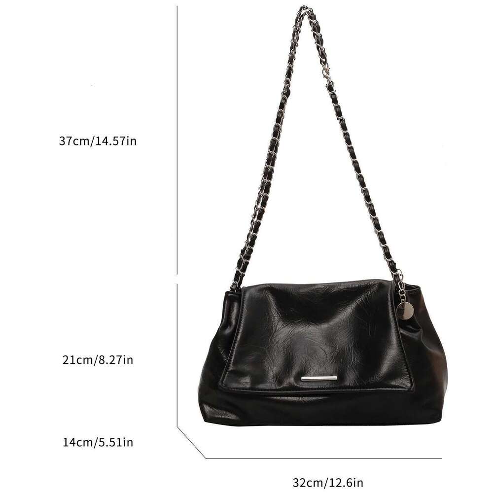 Ladies Handbag Women Fashion Bags Brand Designer Sier Shoulder Large Capacity Female Soft Leather Underarm Bag Totes