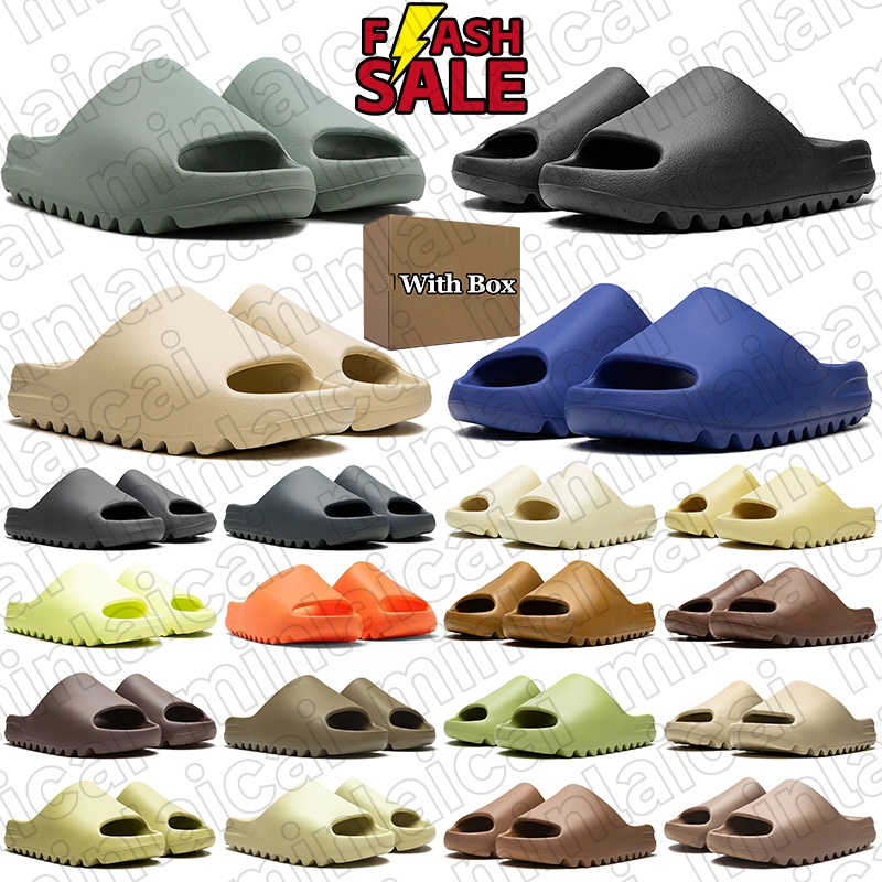 Designer Slides Slippers Sandals For Men Women Shoes Onyx Black Azure Bone Pure Desert Sand Green Orange Mens Slide Sports Trainers Slipper Sliders Size 36-48.5