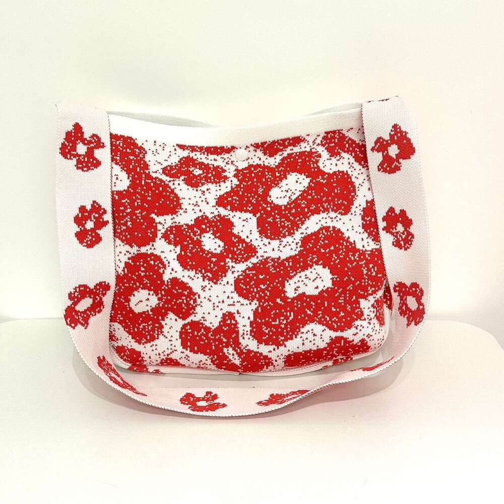 2025 New Small Knitted Satin Tote for Girls in Lolita Style