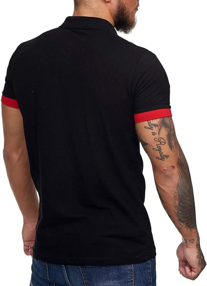 Mens Polo shirt Men's Short Sleeve Casual Slim Fit Polo Shirts Basic Designed Classic Cut Cotton Shirts Casual tops summer clothes cool