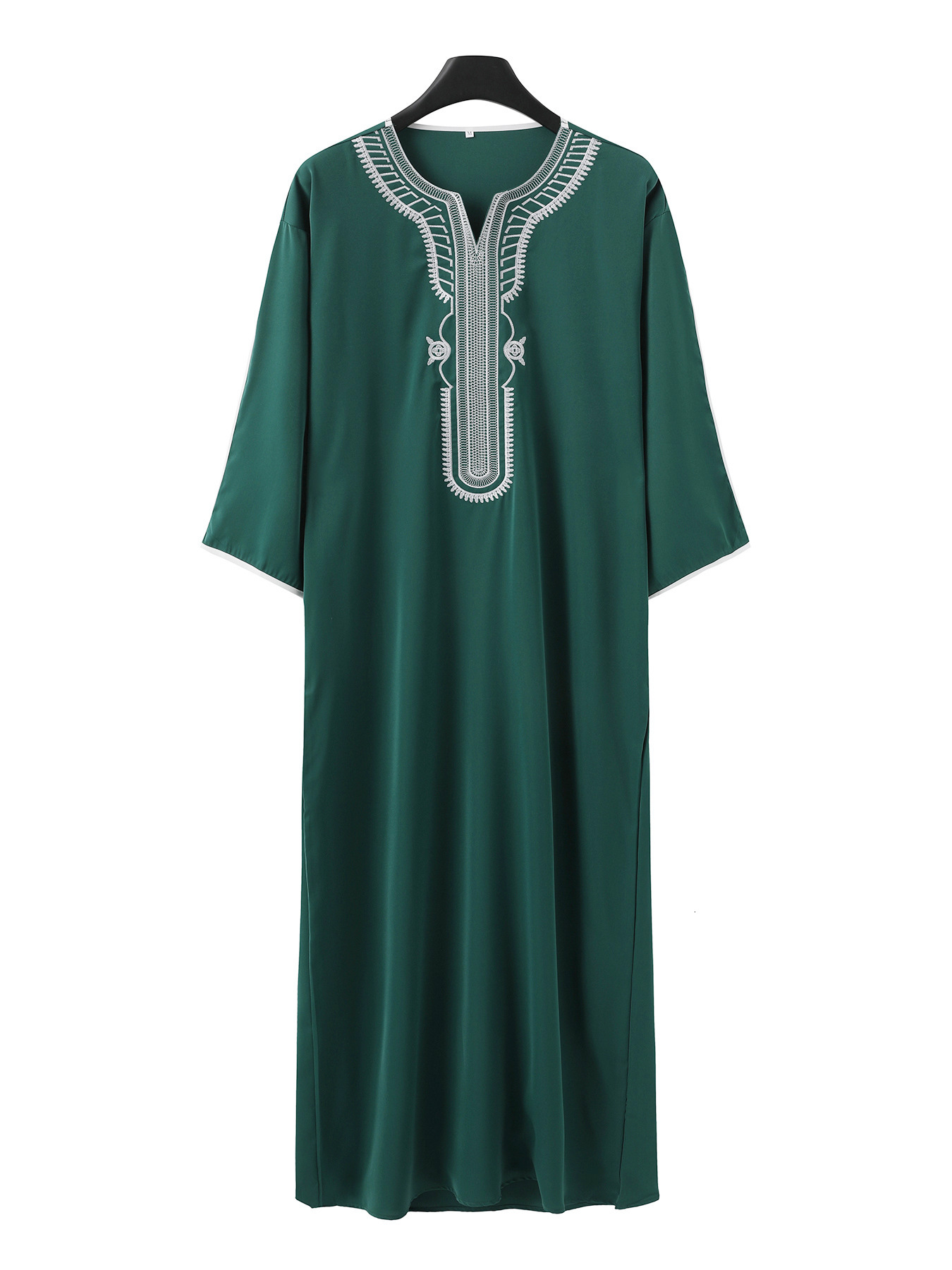 Designer Clothing New Islamic Men's Short Sleeved Moroccan Loose Ethnic Style Arabian Robe 2025 New Style