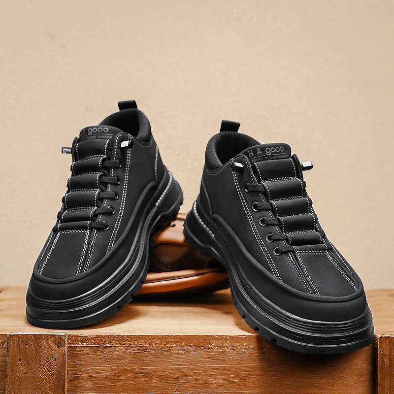 Designer casual shoes ML2025 New Trend Explosive Fashion British Boots , Everyday Lace Up Boots