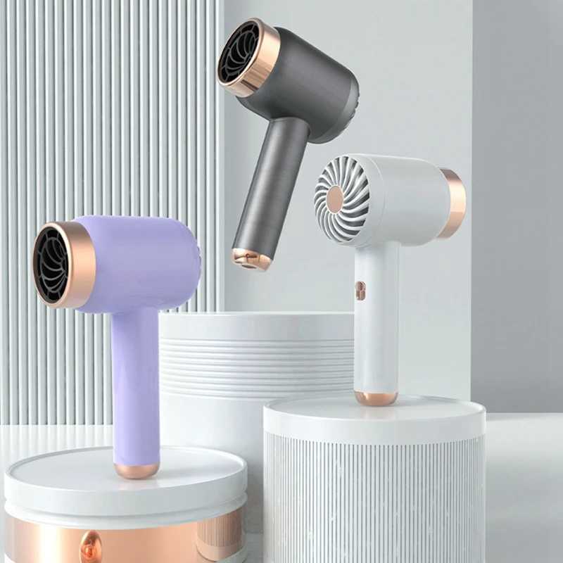Portable Wireless Hair Dryer Plug-In And Charging 2 In Line 1 With Usb Charging Cold Hot Wind Wireless Hair Dryer C EU Plug z250520