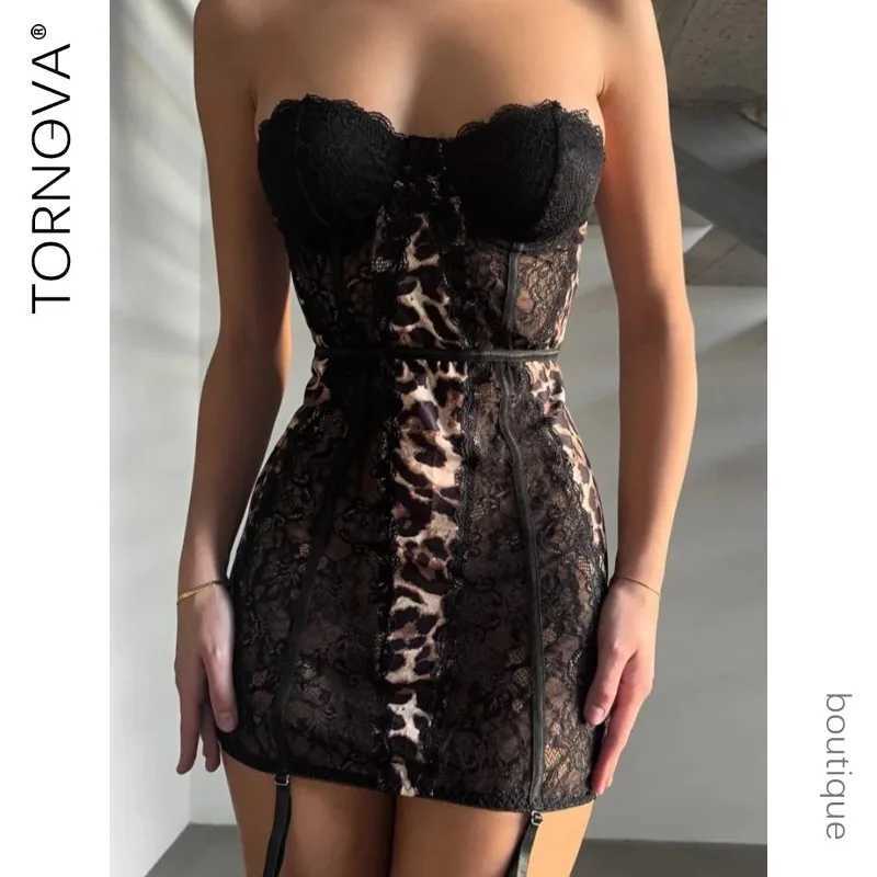 Sexy Lingerie Onesie for Women Solid Color Lace Patchwork Mesh See-through Exotic Sexy Womens Backless Underwear Set R250520