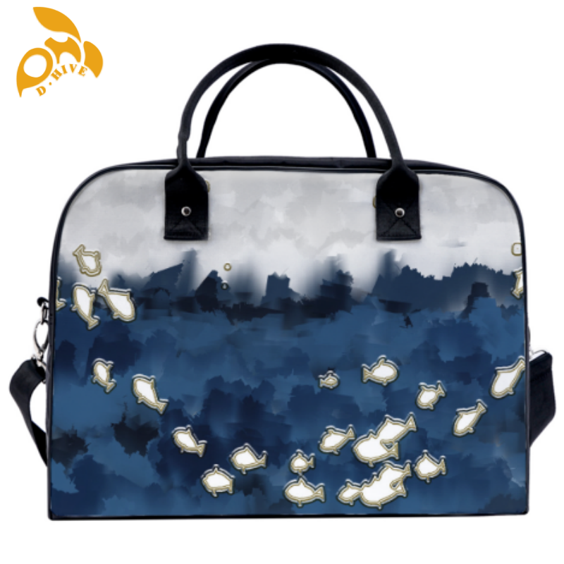 Free shipping lightweight and high-quality hand-held travel bags in beige, white and black, custom-made by fashion top designers, are provided